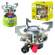 Meva Gas camping stove with gas cartridges (thread or valve) ATOS piezo igniter 1.8kW