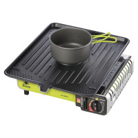 Meva Grill grate for a gas camping stove with a CAST IRON burner function