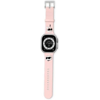 Karl Lagerfeld 3D Rubber Karl&Choupette Heads strap for Apple Watch 38/40/41mm - pink