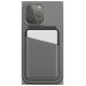 Uniq Lyden DS magnetic RFID wallet with phone stand - gray and black