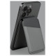 Uniq Lyden DS magnetic RFID wallet with phone stand - gray and black