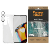 Panzerglass Bundle 3in1 Transparent Case + Film + Camera Protector for Samsung Galaxy S23