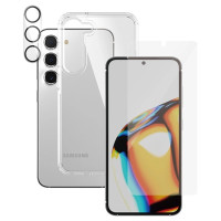 Panzerglass Bundle 3in1 Transparent Case + Film + Camera Protector for Samsung Galaxy S23