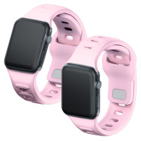 3Mk Protection 3mk Silicone Watch Strap for Apple Watch 42 / 44 / 45 / 49 mm - pink
