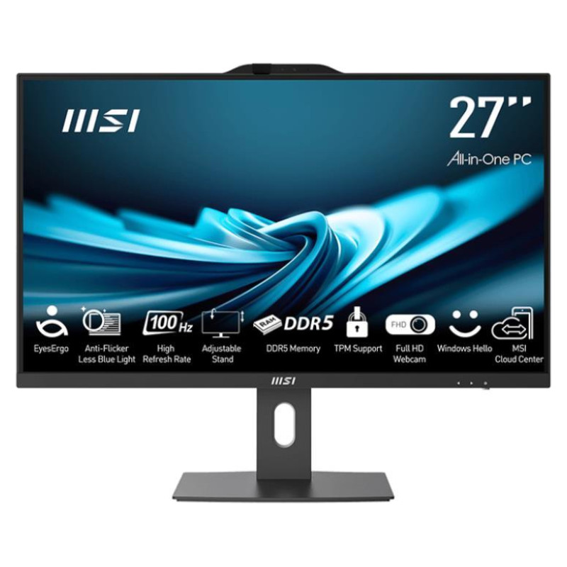 MSI Monoblock PC|MSI|PRO|AP272P 14M|Business|All in One|CPU Core i7|i7-14700|2100 MHz|Screen 27"|RAM 16GB|DDR4|3200 MHz|SSD 1TB|Graphics card Intel UHD Graphics|Integrated|Windows 11 Pro|Colour Black|PROAP272P14M-495EU