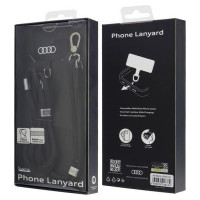 Audi Crossbody Universal Leash 120cm x 10mm - Black