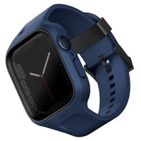 Uniq Monos 2 in 1 Set Strap + Case for Apple Watch 45 / 44 mm - Blue
