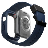 Uniq Monos 2 in 1 Set Strap + Case for Apple Watch 45 / 44 mm - Blue