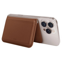 Uniq Lyden DS RFID Magnetic Wallet with Phone Stand - Brown