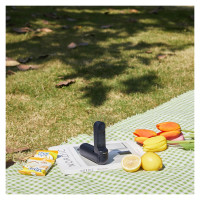 Jisulife Handheld Fan Life8 Mini Portable USB Fan with Power Bank Function 2000mAh and Flashlight - Blue