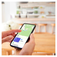 SBS Track My Circle Waterproof IP65 Locator Compatible with Apple Find My - Black