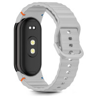 Tech-Protect Silicone Sport Strap for Xiaomi Smart Band 8 / 9 / 10 / NFC - Gray