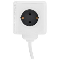 Tellur Power Cube Extended, Power strip 4 Outlets + 2xUSB ports, 1.5m cable white
