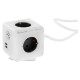 Tellur Power Cube Extended, Power strip 4 Outlets + 2xUSB ports, 1.5m cable white