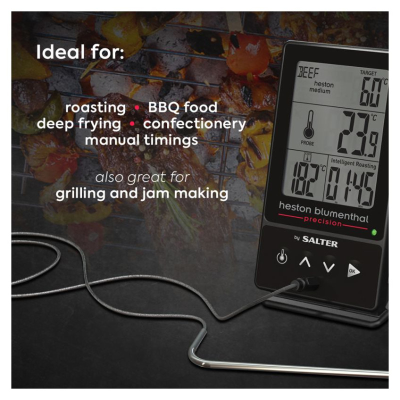 Salter 540A HBBKCR Heston Blumenthal Precision 5-in-1 Digital Cooking Thermometer