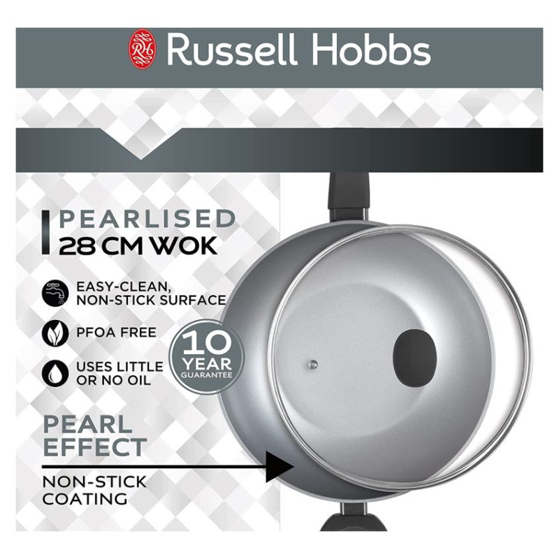 Russell Hobbs RH01709EU Pearlised wok 28cm