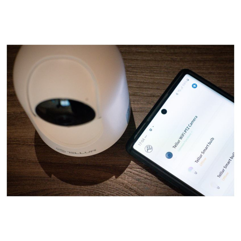 Tellur Smart WiFi Indoor Camera 3MP, UltraHD, Autotracking, PTZ white