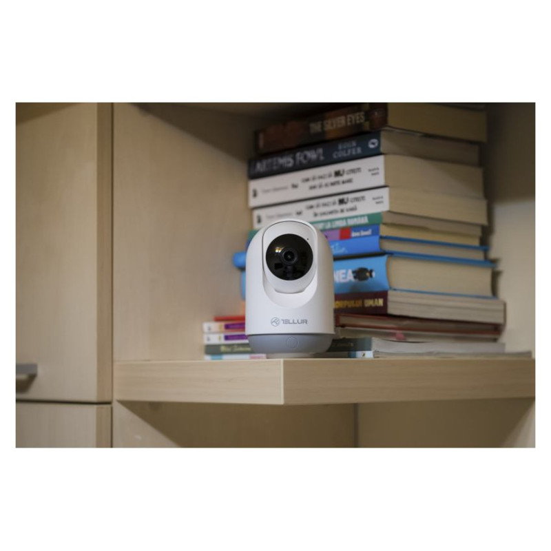 Tellur Smart WiFi Indoor Camera 3MP, UltraHD, Autotracking, PTZ white