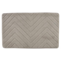 Beldray LA032647LGRYUFFEU7 Antibac Chevron Memory Foam Bath Mat