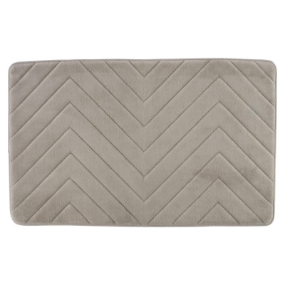Beldray LA032647LGRYUFFEU7 Antibac Chevron Memory Foam Bath Mat
