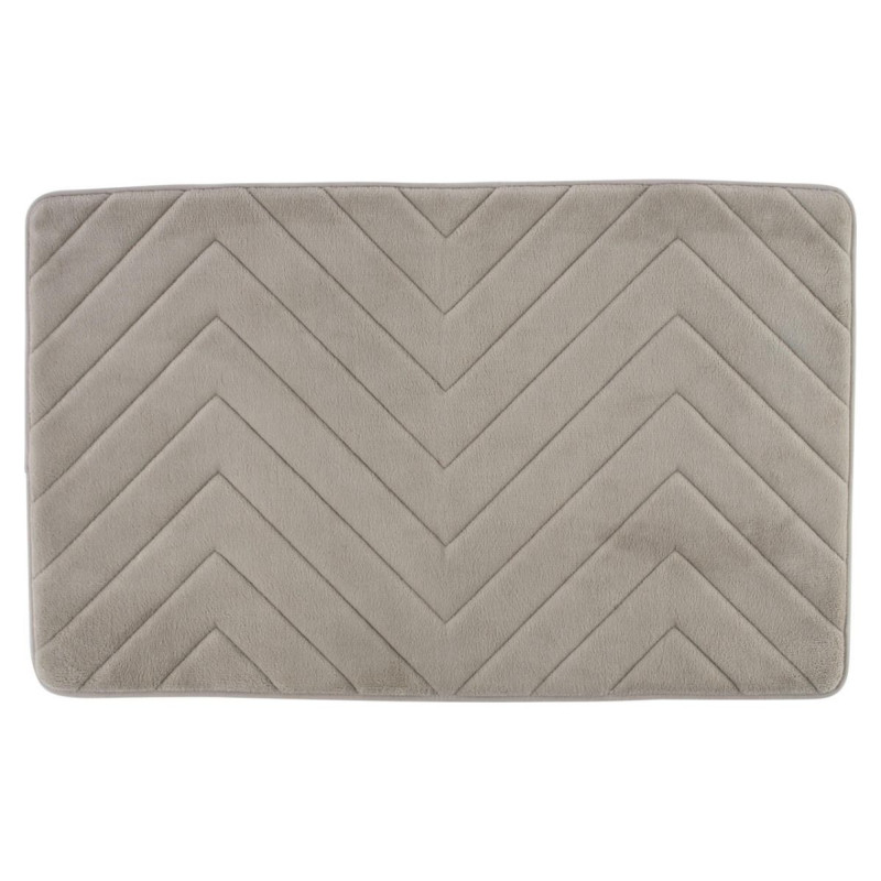 Beldray LA032647LGRYUFFEU7 Antibac Chevron Memory Foam Bath Mat
