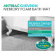 Beldray LA032647LGRYUFFEU7 Antibac Chevron Memory Foam Bath Mat
