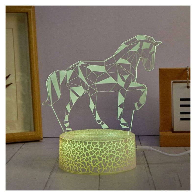 Manta SNL116RGB LED lamp Light decoration Horses RGB 3D