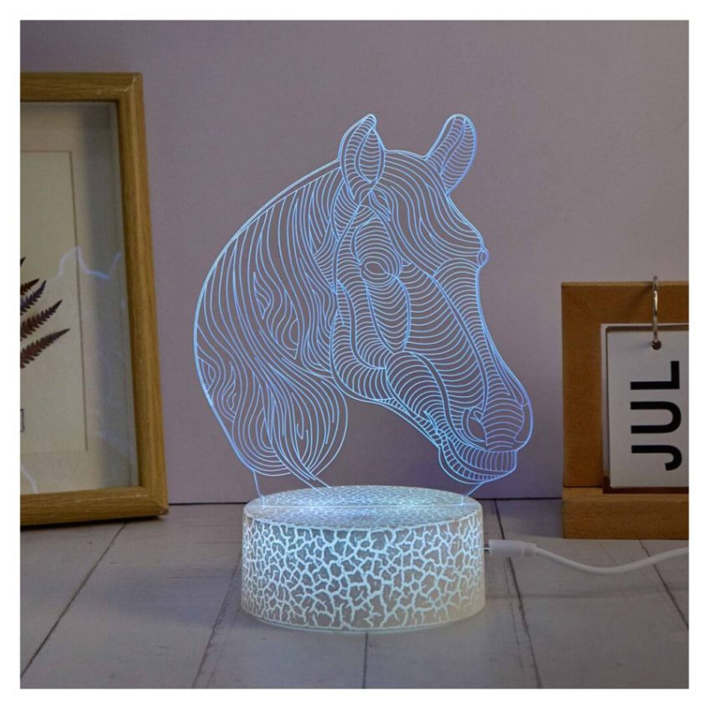 Manta SNL116RGB LED lamp Light decoration Horses RGB 3D