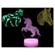 Manta SNL116RGB LED lamp Light decoration Horses RGB 3D
