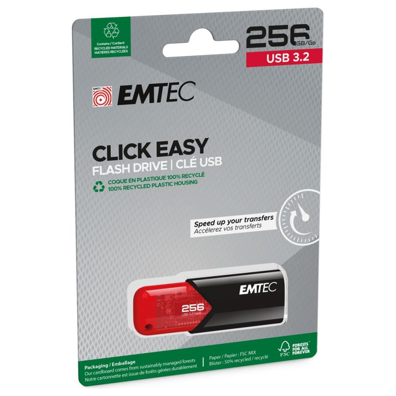Emtec USB3.2 Click Easy B110 256GB