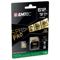 Emtec mSD 512GB UHS-I U3 V30 SpeedIN Pro