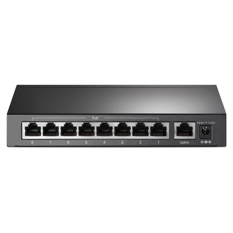 Tp-Link Switch|TP-LINK|Desktop/pedestal|9x10Base-T / 100Base-TX|PoE+ ports 8|TL-SF1009P