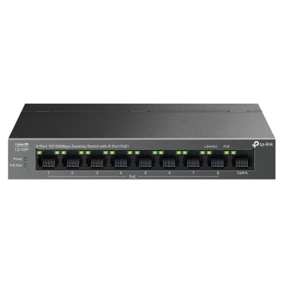 Tp-Link Switch|TP-LINK|LS109P|Desktop/pedestal|9x10Base-T / 100Base-TX|PoE+ ports 8|LS109P