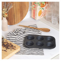 Salter BW07035BRMFOB Megastone 6 Cup Muffin Pan