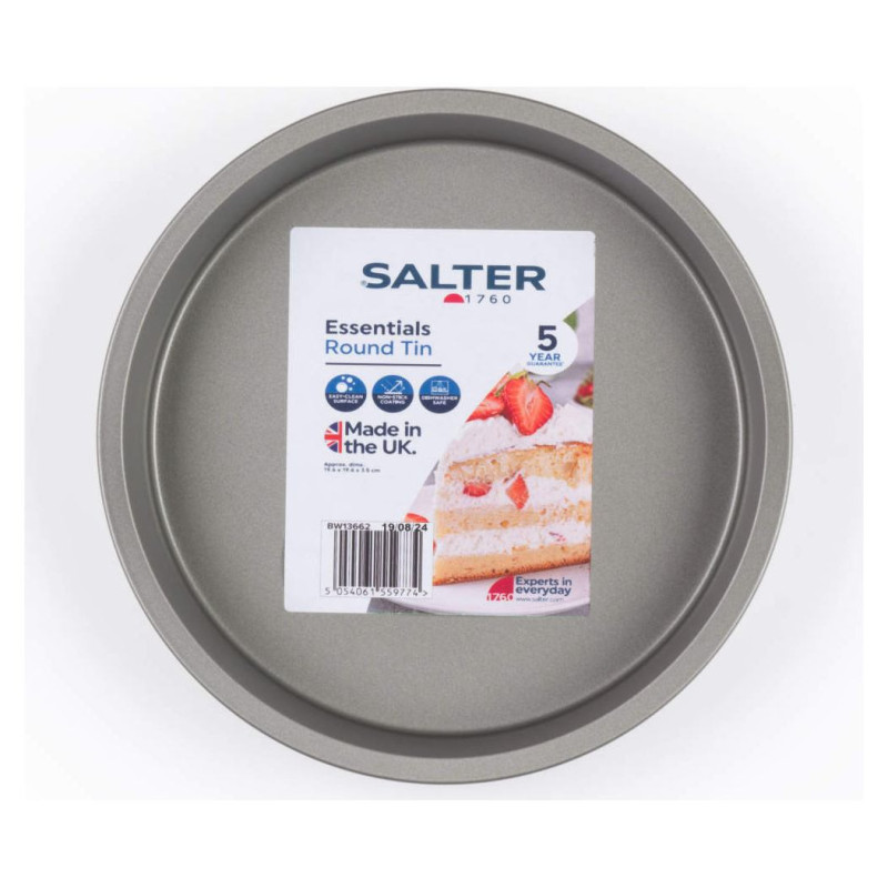 Salter BW13662 Essentials 20cm Round Tin