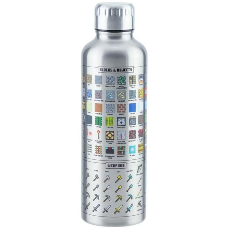 Paladone Minecraft Metal Water Bottle