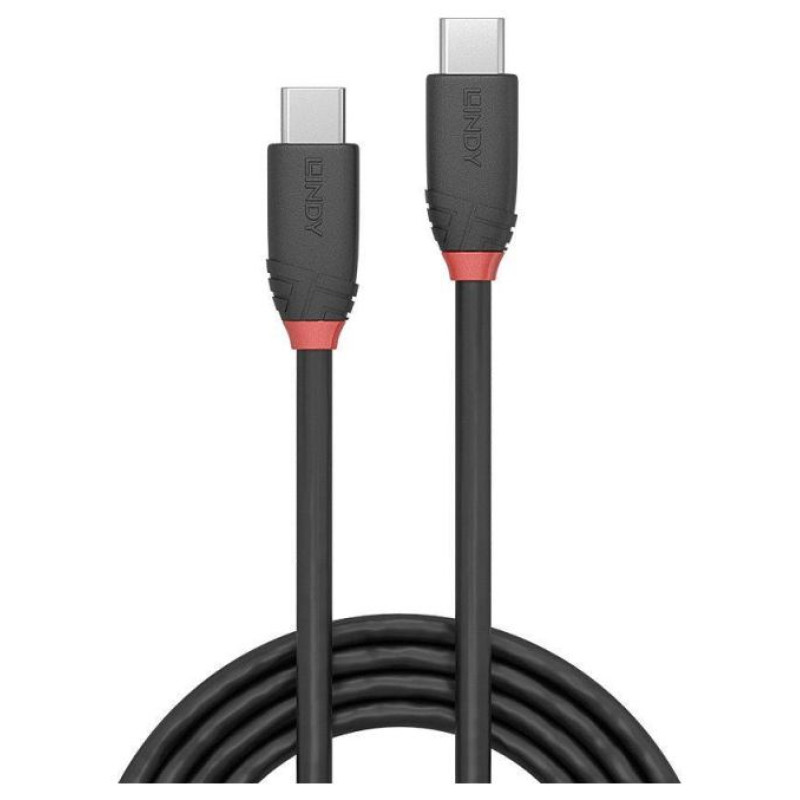 Lindy CABLE USB3.2 C-C 0.5M/BLACK 36905 LINDY