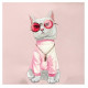 Nimmy Crossbody Glasses Cool Cat Shoulder Bag - Pink