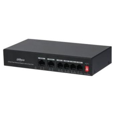 Dahua Switch|DAHUA|PFS3006-4ET-36|PoE ports 4|36 Watts|DH-PFS3006-4ET-36