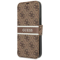 Guess GUBKP13L4GDBR iPhone 13 Pro / 13 6.1" brown/brown book 4G Stripe