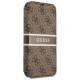 Guess GUBKP13L4GDBR iPhone 13 Pro / 13 6.1" brown/brown book 4G Stripe