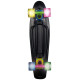 No Rules Skateboard fun NEON skrituļdēlis ar gaismiņām, melns - AU 293