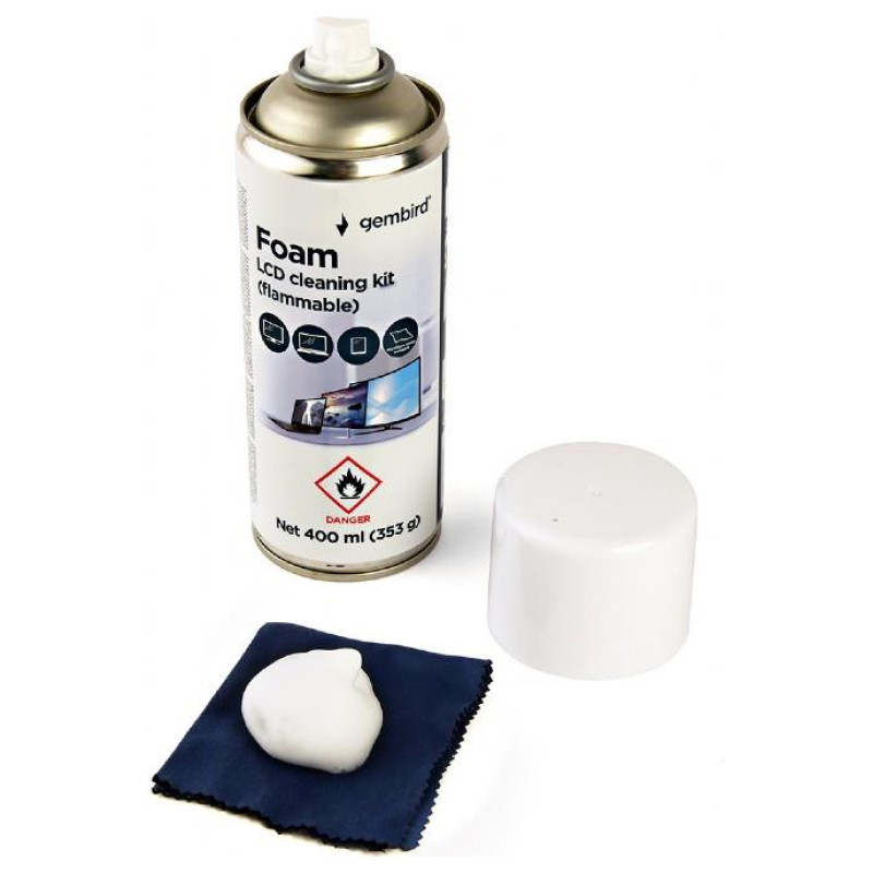 Gembird CLEANING KIT LCD FOAM 400ML/CK-LCD-08 GEMBIRD