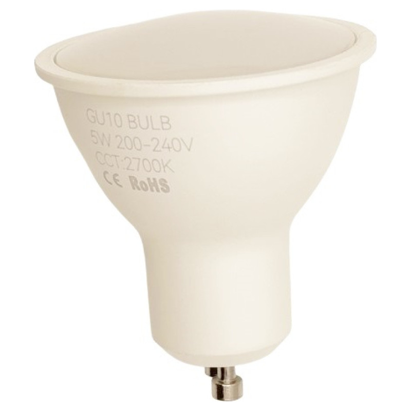Hismart LED GU10, 5W, 230VAC, 2700K