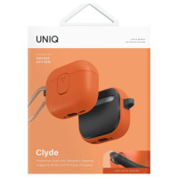 Uniq Clyde Lock Case for AirPods 4 - Orange