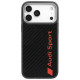 Audi R8 Carbon Fiber MagSafe Case for iPhone 17 Pro Max - Black