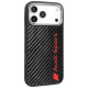 Audi R8 Carbon Fiber MagSafe Case for iPhone 17 Pro Max - Black