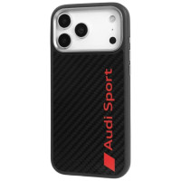 Audi R8 Carbon Fiber MagSafe Case for iPhone 17 Pro Max - Black