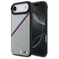 BMW M Tricolor Metal Logo MagSafe Case for iPhone 17 Air - Gray