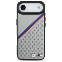 BMW M Tricolor Metal Logo MagSafe Case for iPhone 17 Air - Gray